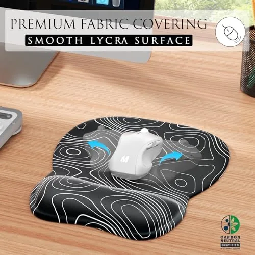Close look at the MROCO Ergonomic Mouse Pad Gel Wrist Rest, 9.4 x 8.1 build quality