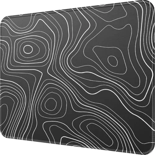 MROCO Essential Office & Gaming Mouse Pad, 8.5 x 11 Inch, Black Topographic | Review: Tested and Rated