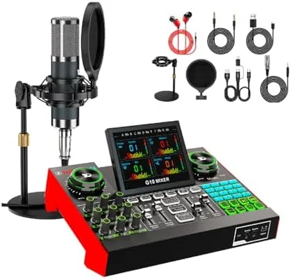 Voice Changer with Sound Board, Podcast Equipment Bundle for PC Phone, Professional Audio Interface Review: Tested and Rated