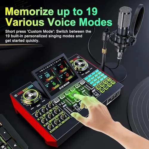 The Voice Changer with Sound Board, Podcast Equipment Bundle for PC in real use