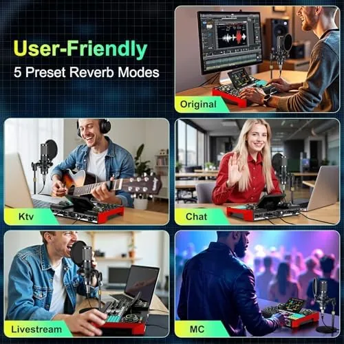 The Voice Changer with Sound Board, Podcast Equipment Bundle for PC compared in context