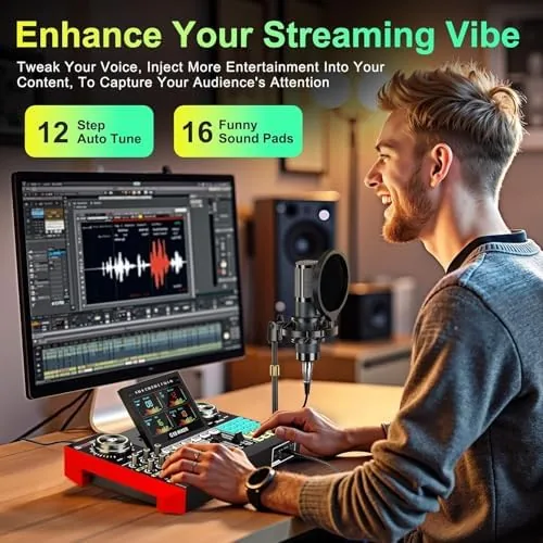 Testing the Voice Changer with Sound Board, Podcast Equipment Bundle for PC over two weeks