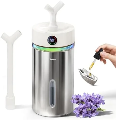Feekaa Stainless Steel Humidifier Dishwasher Safe, 6L/1.6Gal Cool Mist Humidifiers for Bedroom, Easy to Review: Tested and Rated