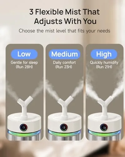 Testing the Feekaa Stainless Steel Humidifier Dishwasher Safe, 6L/1.6Gal Cool Mist Humidifiers over two weeks