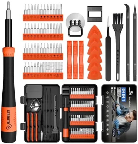 STREBITO Micro Screwdriver Set 64 in 1 Magnetic Screwdriver Set with Torx | Triwing Review: Tested and Rated