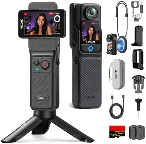 SJCAM C400 4K Vlogging Camera with 128GB Card,7H Battery,Wearable POV Cam | 6-Axis Gyro Review: Tested and Rated