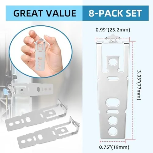 The 2 Pack Dishwasher Mounting Bracket - WD01X27759, Dishwasher Mounting Clips in real use