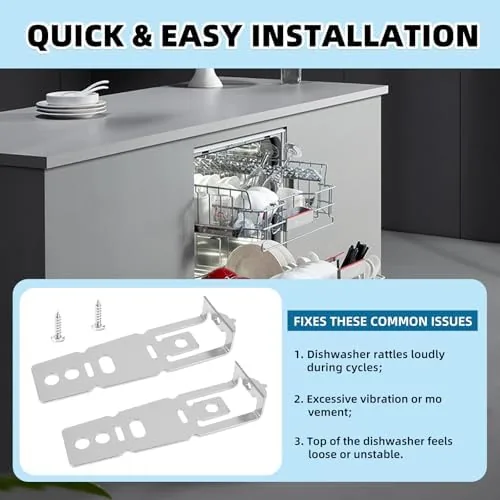 Another view of the 2 Pack Dishwasher Mounting Bracket - WD01X27759, Dishwasher Mounting Clips