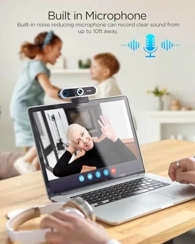 Testing the Webcam 1080P with Microphone & Privacy Cover for PC/Laptop, USB over two weeks