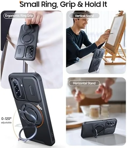 Close look at the JAME for Samsung Galaxy A17/A16 5G Phone Case with Stand build quality