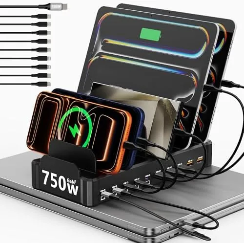 750W Charging Station for Multiple Devices, Zobirez 10-Port Fast Charger | 5 USB-C 120W Review: Tested and Rated