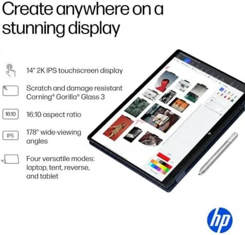 Another view of the HP OmniBook X Flip 14 2-in-1 Laptop, Laptop Touchscreen 14"