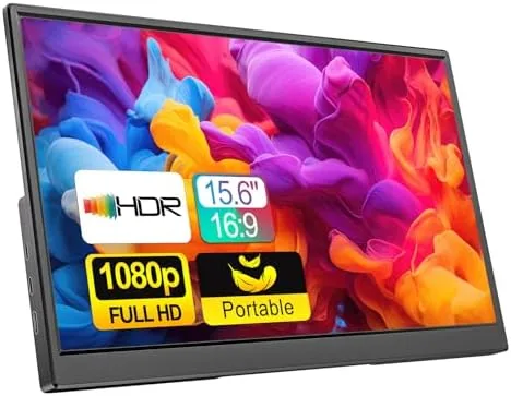 Overview of the Portable Monitor 15.6 Inch 1080P FHD USB-C HDMI Ultra-Slim Travel