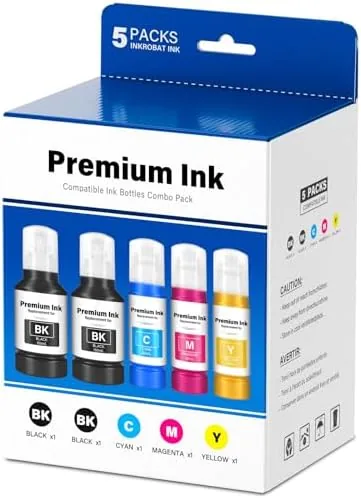 Compatible for T502 Ink Refill Bottles (NotSublimation) for Eco Tank ET-3850 ET-2850 ET-3760 ET-2760 Review: Tested and Rated