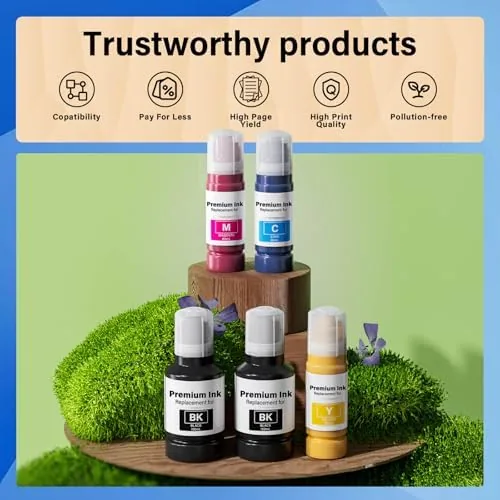 The Compatible for T502 Ink Refill Bottles (NotSublimation) for Eco Tank compared in context