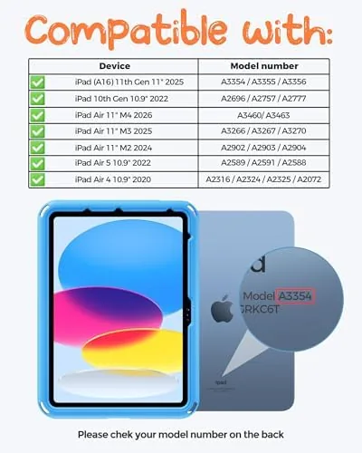 Close look at the ProCase Kids Case for iPad 11th(A16)/10th, iPad Air 11" M4/M3/M2 build quality