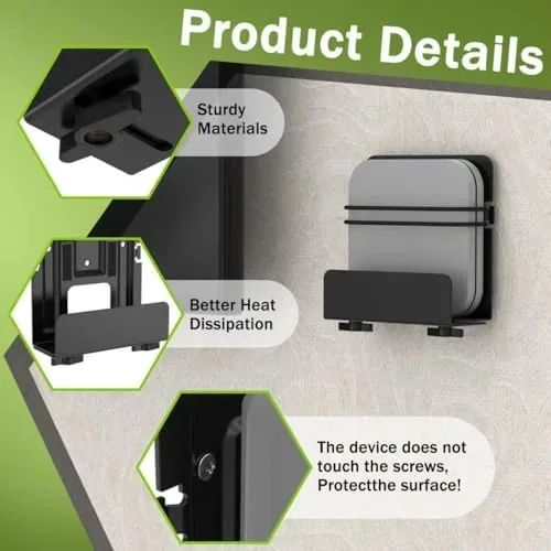 The 1 Pack Cable Box Mount and Modem Mount | Adjustable in real use