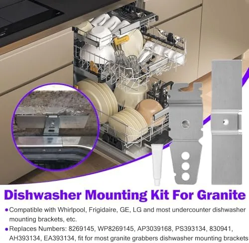 Close look at the Granite Dishwasher Mounting for Solid Surface Dishwasher Installation Kit | build quality