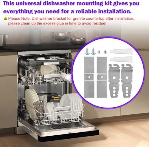 Testing the Granite Dishwasher Mounting for Solid Surface Dishwasher Installation Kit | over two weeks