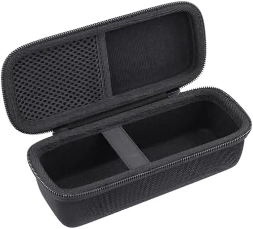 Close up of the padded foam interior and the molded cutout that holds the power bank