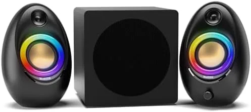 Overview of the Bluedee Computer Speakers with Subwoofer, 2.1 PC Speakers, 80W Peak