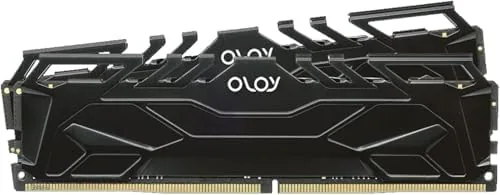 Close view of the OLOy Black Owl module heat spreader and contacts