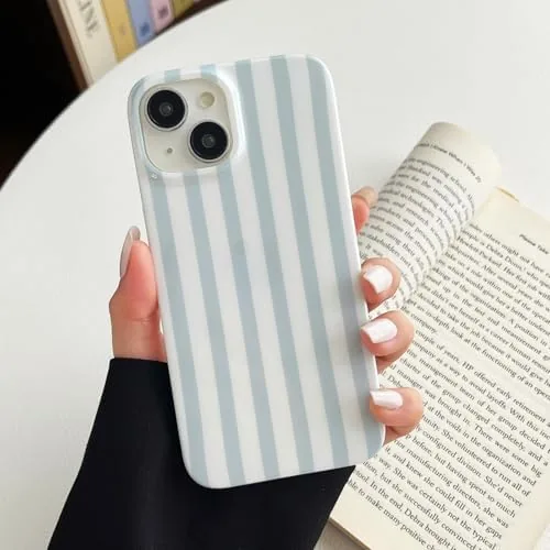 ZTOFERA Cute Vertical Striped Case for iPhone 13/14,Blue&White | Raised Edge Protection/Soft Anti-Scratch Back/Slim Review: Tested and Rated