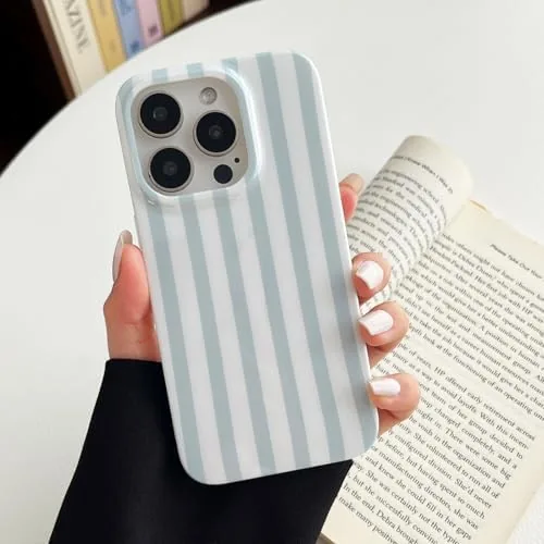 Testing the ZTOFERA Cute Vertical Striped Case for iPhone 13/14,Blue&White | Raised over two weeks