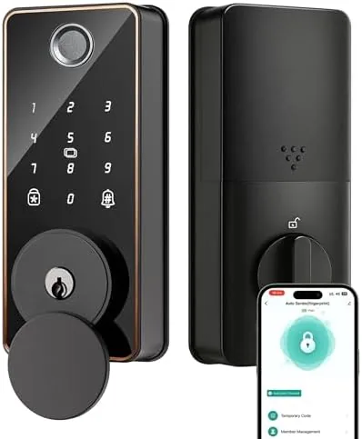 Smart Deadbolt Lock, 5-in-1 Keyless Entry Door Lock App Control, Fingerprint Electronic Touchscreen Keypad Review: Tested and Rated