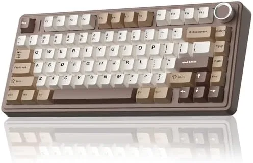 AULA F75 75% Wireless Mechanical Keyboard, Hot Swappable Creamy Keyboard, Pre-lubed Linear Switches, 2.4GHz/Type-C/BT5.0 Review: Tested and Rated