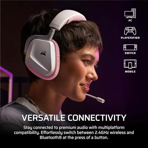 The headset being used during a competitive PC shooter session
