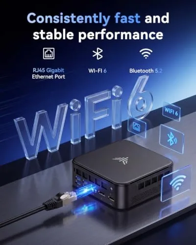Mini PCs compared side by side with their power adapters