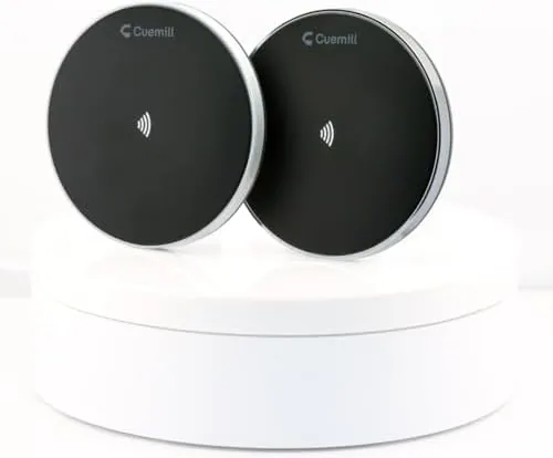 Another view of the Disc, Smart Doorbell, Lifetime Free Usage, NFC. (Minimalist, Matte Aluminum)