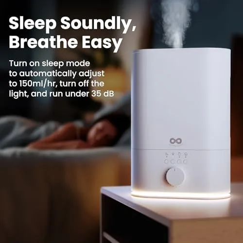 Testing the Everlasting Comfort 6L Humidifiers for Bedroom, Quiet 50HR Runtime No-Filter over two weeks