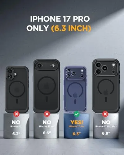 Close look at the miracase Magnetic for iPhone 17 Pro Case 6.3" [Compatible with build quality