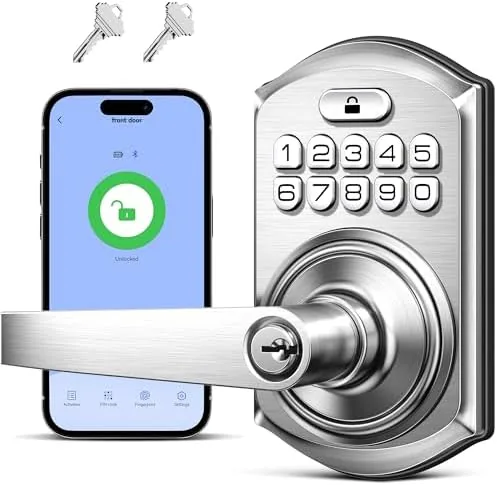 Overview of the TEEHO TE019 Smart Keypad Door Lock with Handle for Front