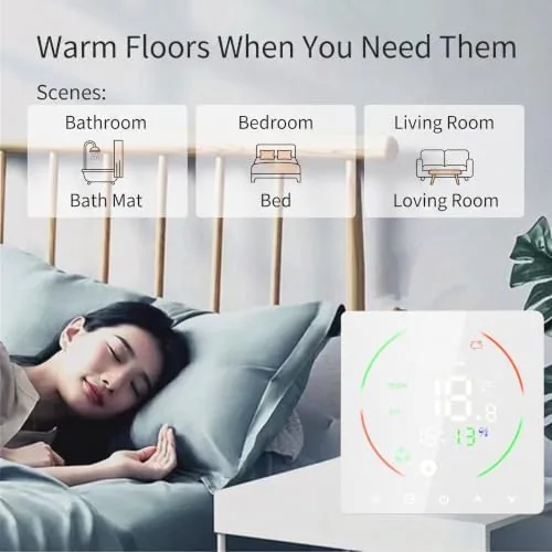 Close look at the Electric Floor Heating Thermostat, Smart WiFi Thermostat,16A | Electric Radiant build quality