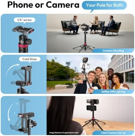 Testing the ULANZI MT-44B Phone Tripod, 59'' Auto Open Phone Stand Dual over two weeks
