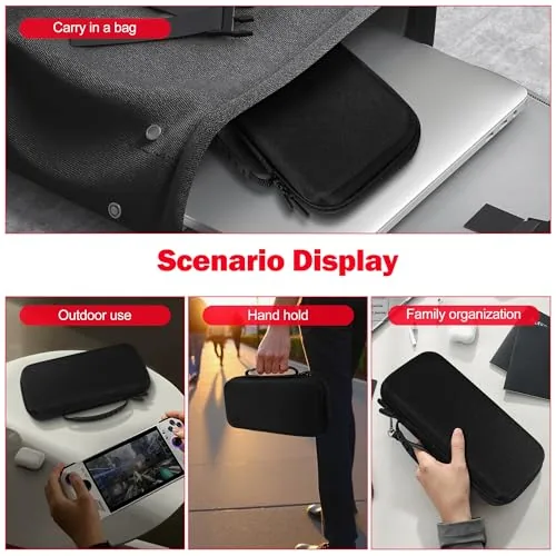 Case inside a backpack with a handle visible