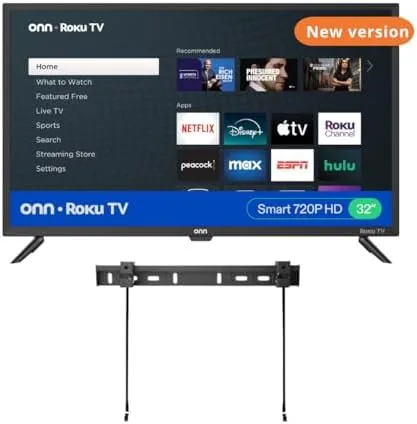ONN 32-inch Roku Smart TV LED + Free Wall Mount with Wi-Fi Connectivity and Review: Tested and Rated