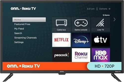 Close look at the ONN 32-inch Roku Smart TV LED + Free Wall Mount build quality