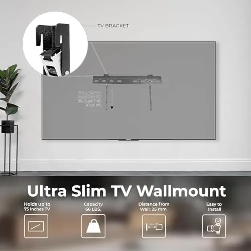 The ONN 32-inch Roku Smart TV LED + Free Wall Mount in real use