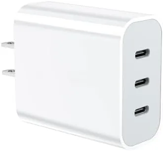 Overview of the USB C Charger Block, Amoner 35W 3-Port PD Fast Charger