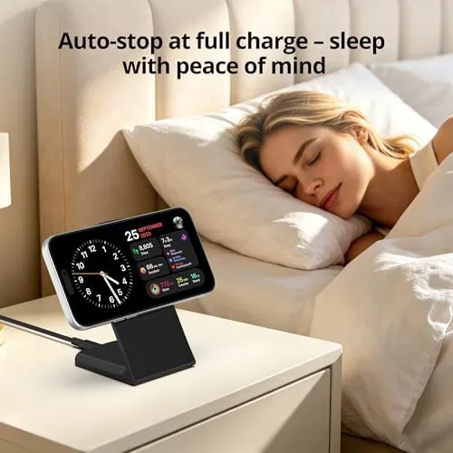 The Magnetic Wireless Charging Station 15W Fast Charger for iPhone 17/17 compared in context