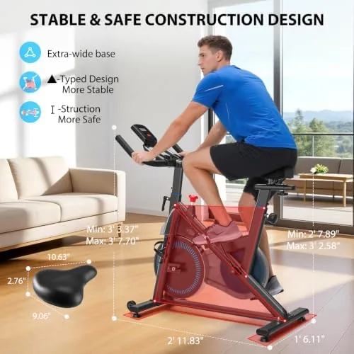Bike folded away into a corner using the transport wheels