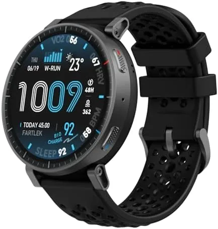 Amazfit Active Max smart watch on a wrist outdoors