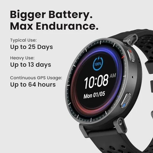 Active Max showing a run tracking screen with GPS route