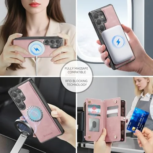 The Defencase for Galaxy S26 Ultra Case Wallet Compatible with Magsafe in real use