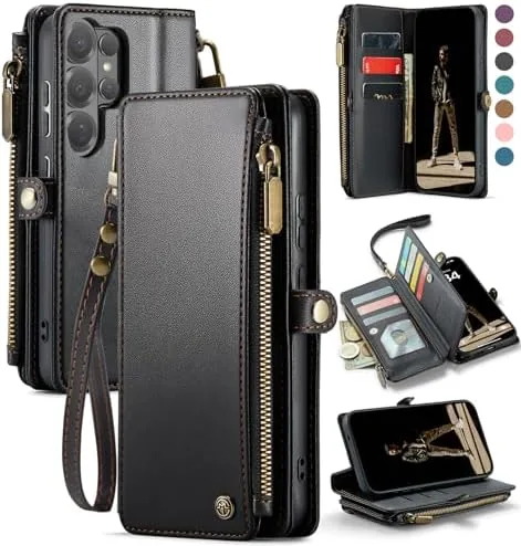 Defencase for Samsung Galaxy S26 Ultra Wallet Case with Card Holder, Black | with Review: Tested and Rated