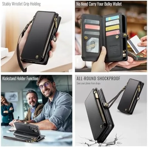The Defencase for Samsung Galaxy S26 Ultra Wallet Case with Card in real use